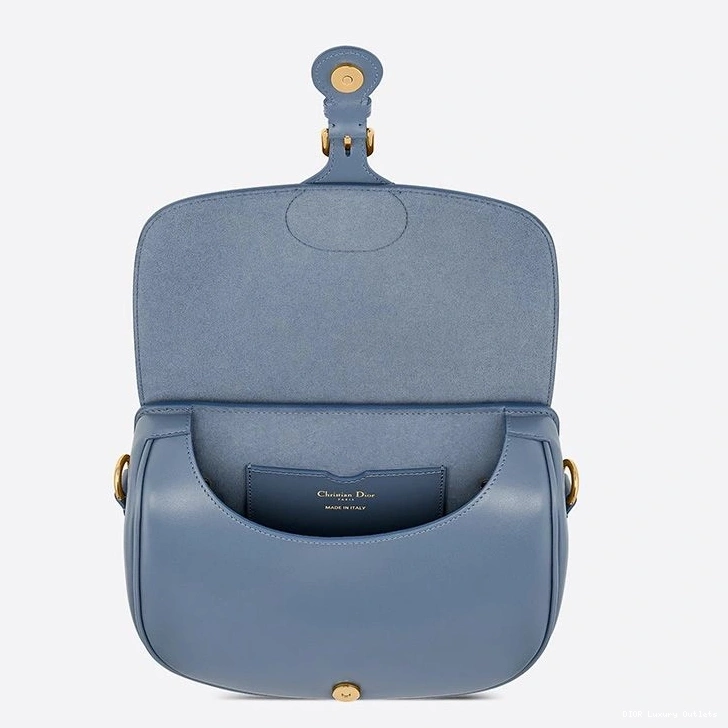 Cheap Sky Blue Bobby Bag Calfskin Dior Medium Box 0814 Luxury